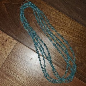 Aquamarine Polished Bead Necklace